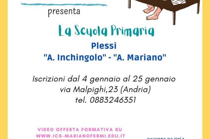 locandina iscrizioni primaria