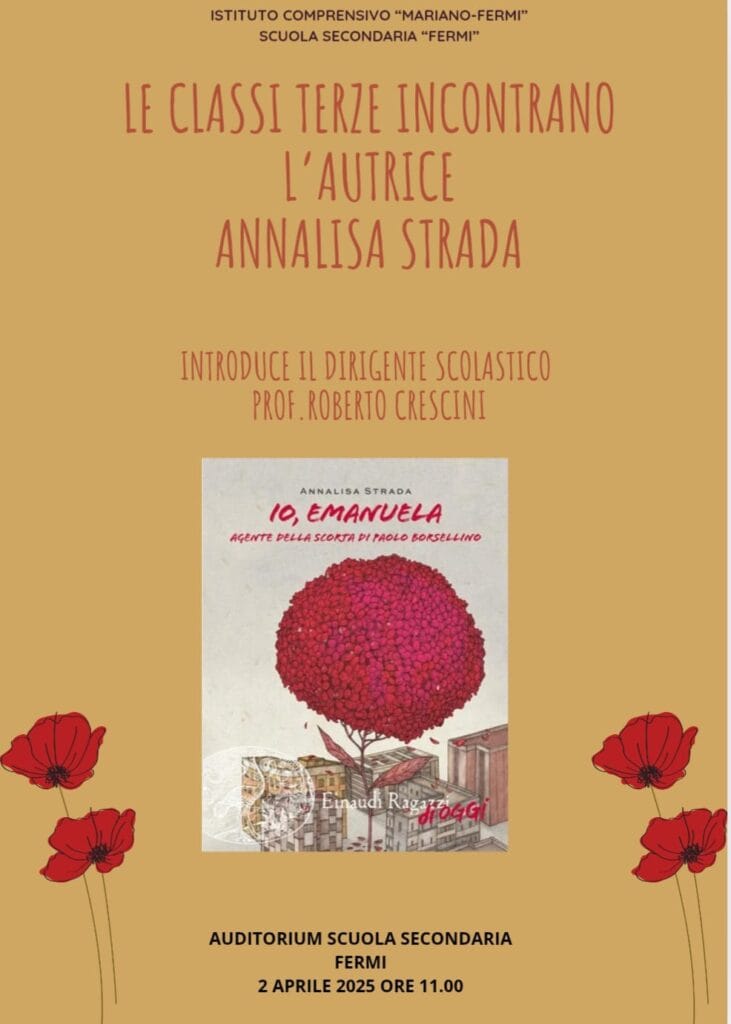 Locandina evento incontro con l'Autrice Annalisa Strada