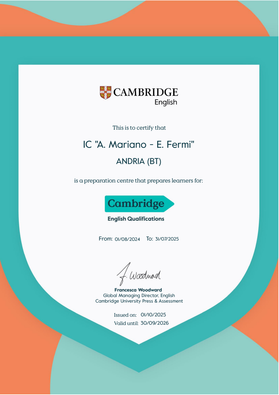 Certificazioni in inglese