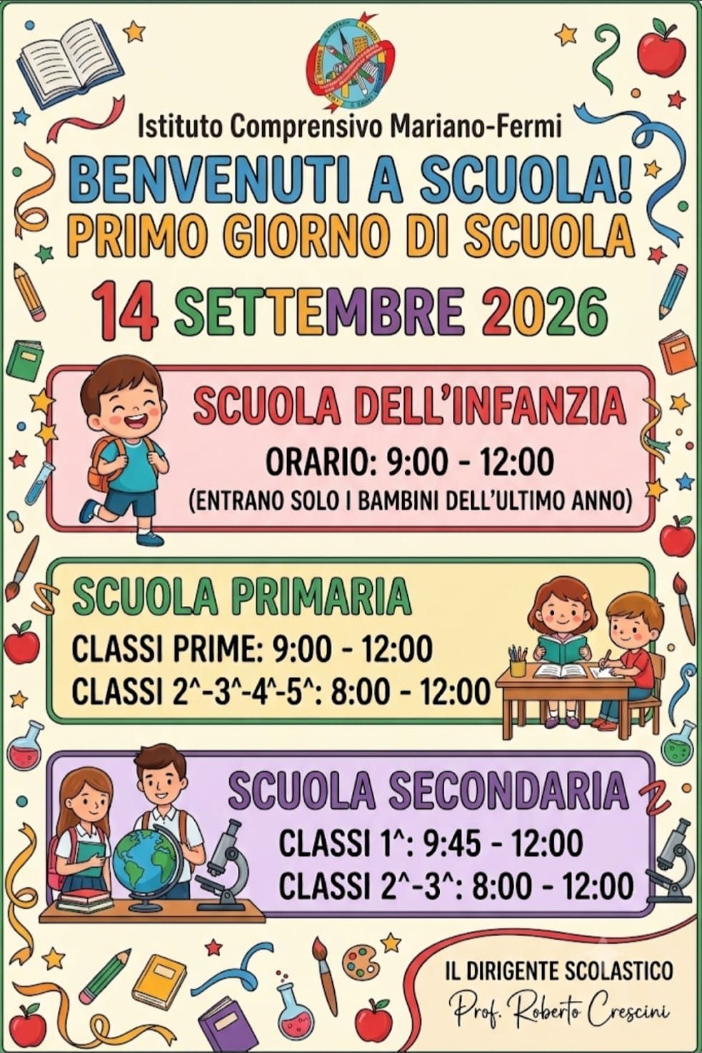Prima campanella dell'a.s. 2026/27